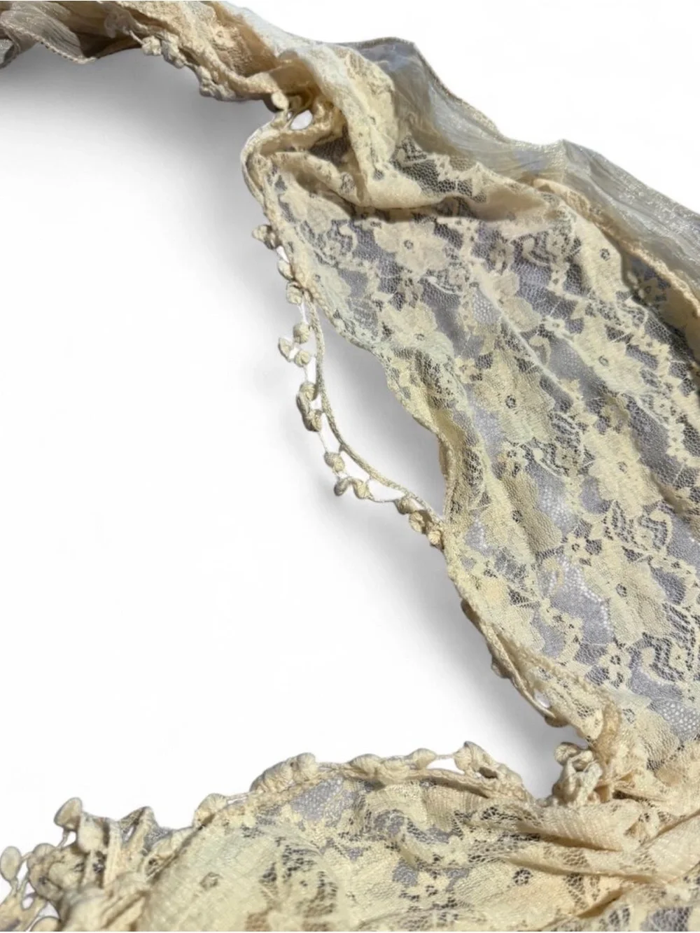 Lightweight Cream lace Women's Scarf